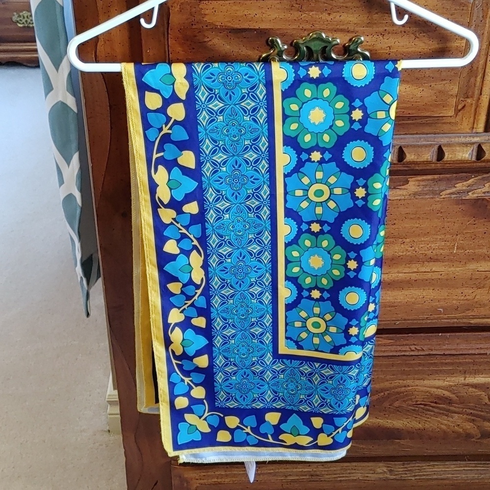 🌻Vibrant Lush Bohemian Festival Floral Knot Wrap Scarf